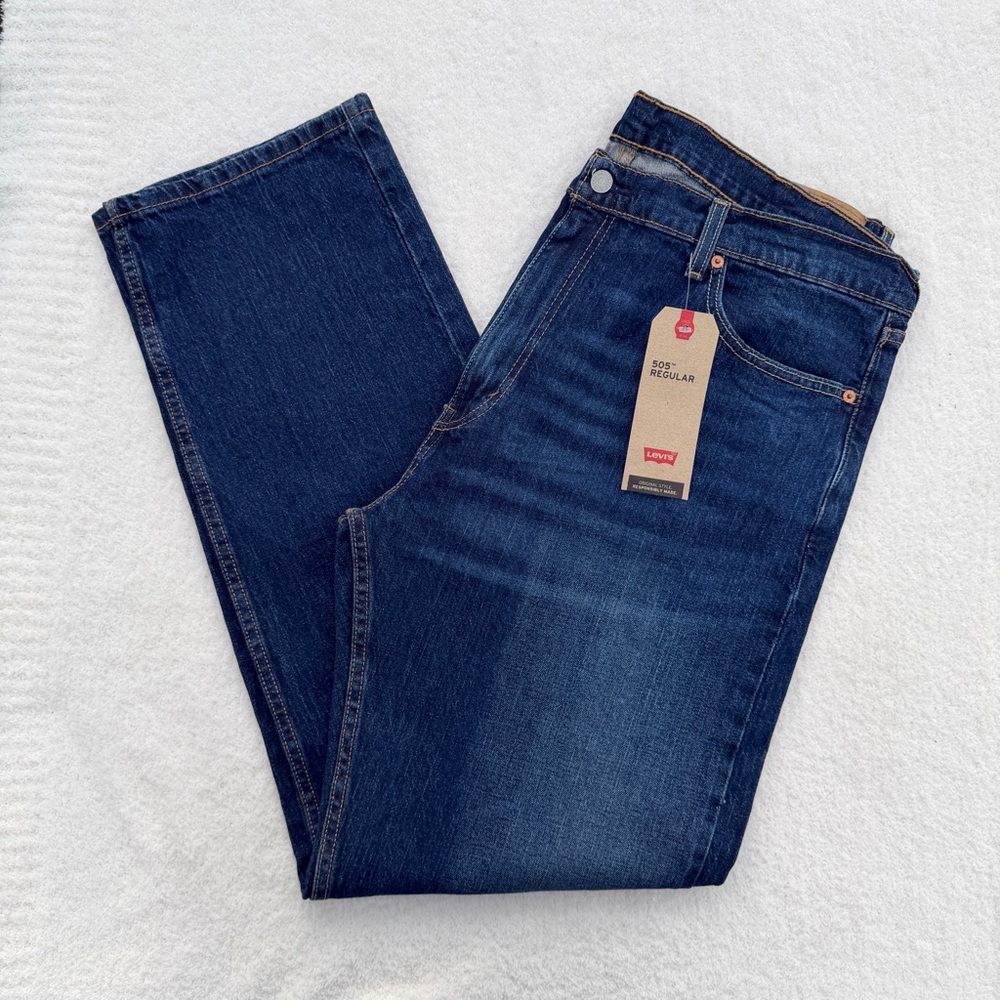 Levi's Men's Dark Blue Straight Jeans